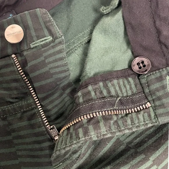 Vintage Y2K Custo Barcelona distressed low rise chino maxi skirt green stripe XS - Picture 8 of 10